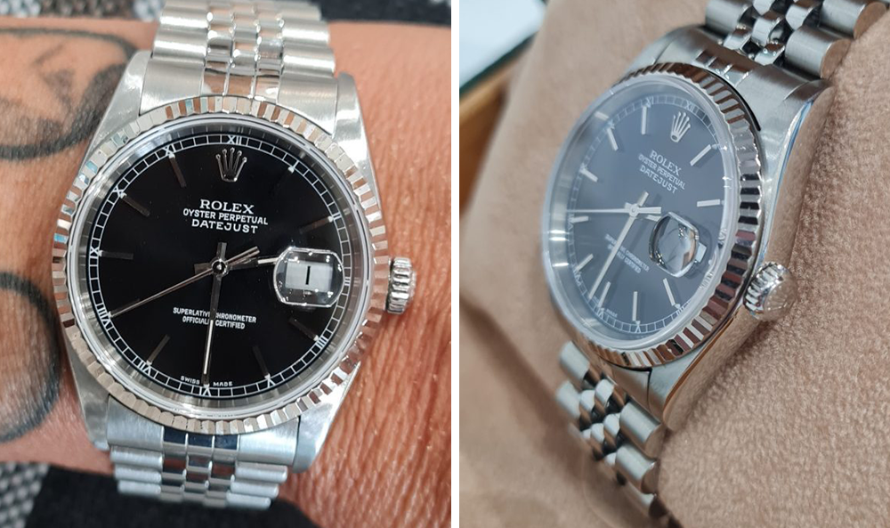 Sconto Rolex Datejust Orologio Acciaio 36mm Ghiera Oro Bianco 16234 Anno  2002 | Sconti a Como, Varese, Milano, Lecco, Monza